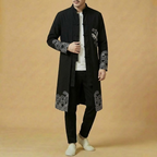 Ziran Mandarin Coat in dynasty script, back view