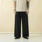 Renshi Flow Pants in black, front view