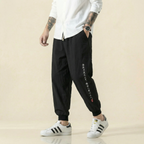 Mingrui Flow Pants in black, front view