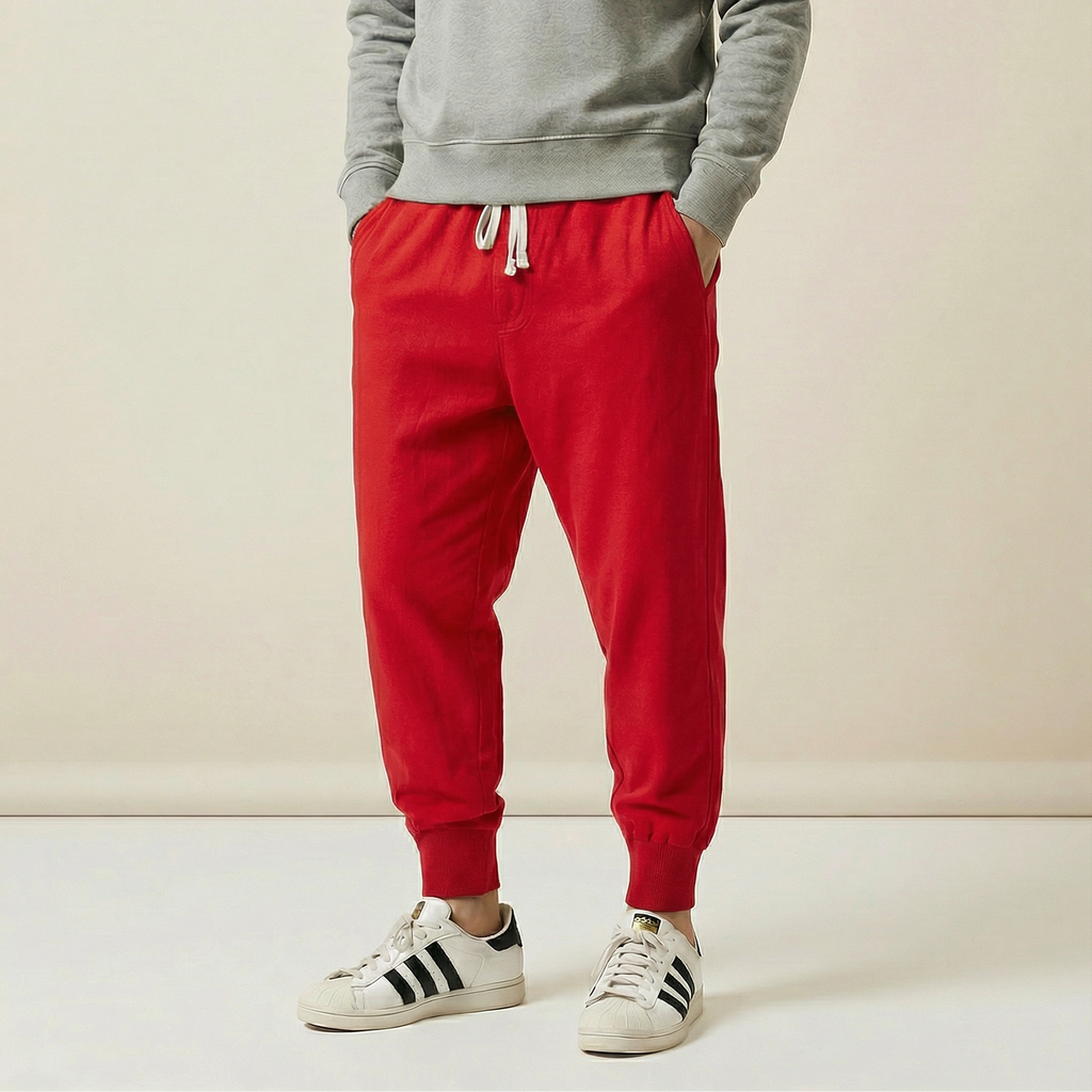Shenyu Flow Pants in red, front view