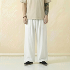 Renshi Flow Pants in white, front view