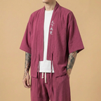 Muso Kimono in gray, front view